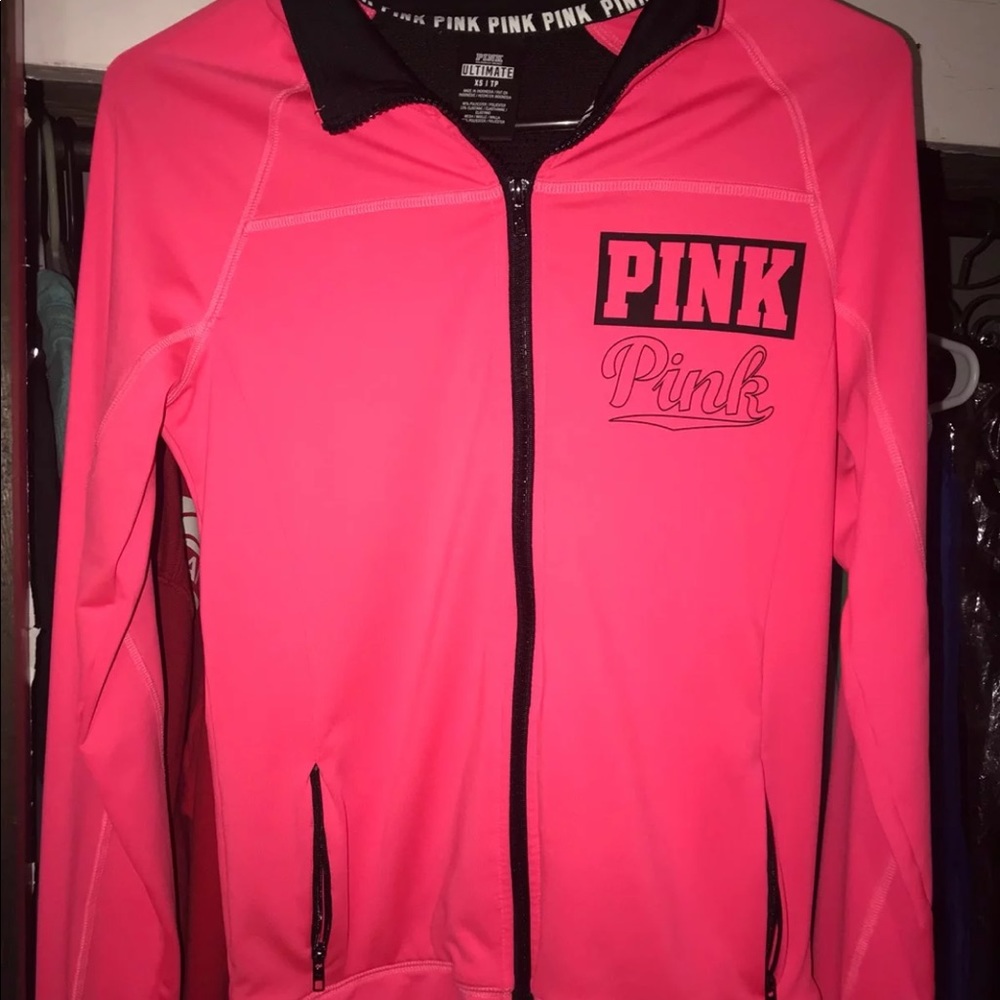 Pink zip up